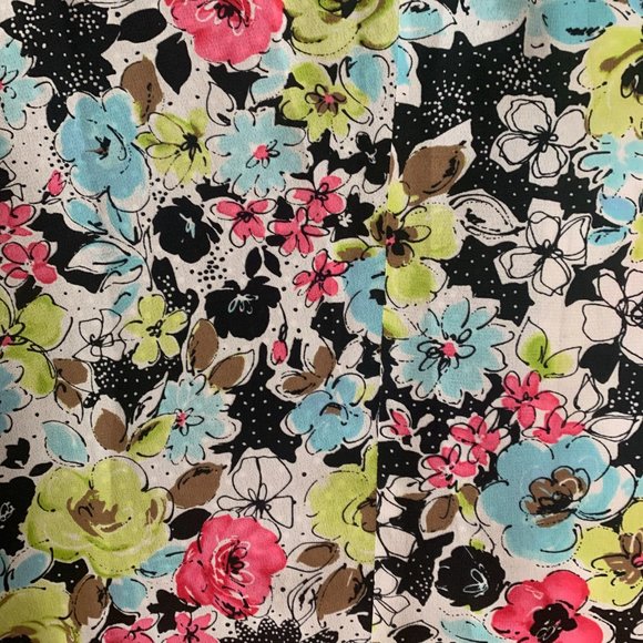 Pendleton 16W Bright Floral Women's Short Sleeve Button Down Top Blouse EUC - Picture 6 of 11